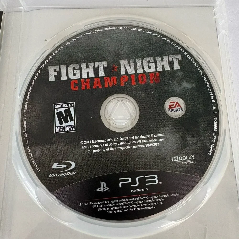 FIGHT NIGHT CHAMPION PlayStation 3 PS3 Complete in Case! EA Sports ~ 50+ Boxers!